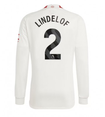 Maillot de foot Manchester United Victor Lindelof #2 Troisième 2023-24 Manche Longue